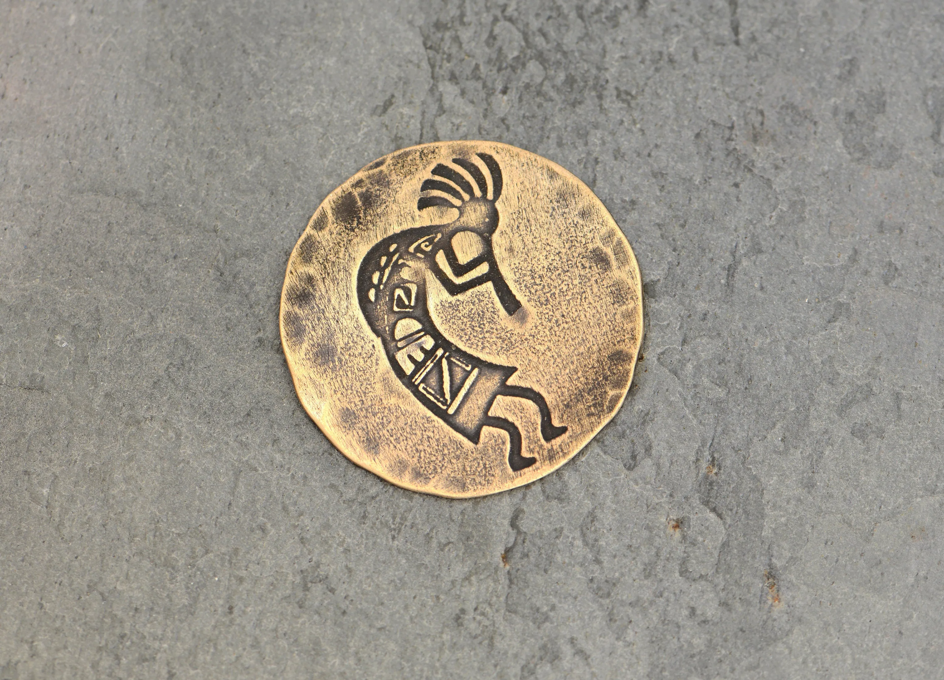 Kokopelli Bronze Golf Ball Marker