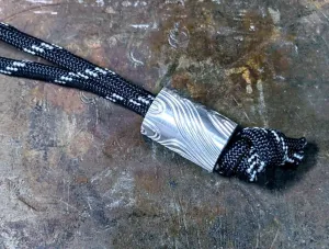 Large Aluminum Topo Lanyard Bead and a Free Paracord Lanyard