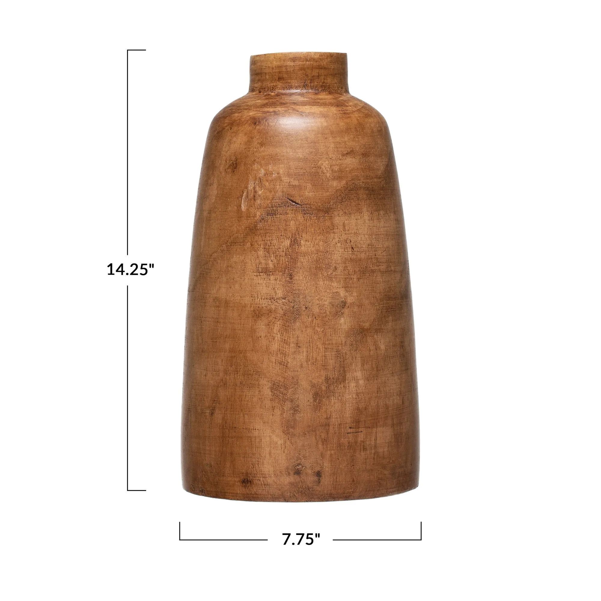 Large Paulownia Wood Vase