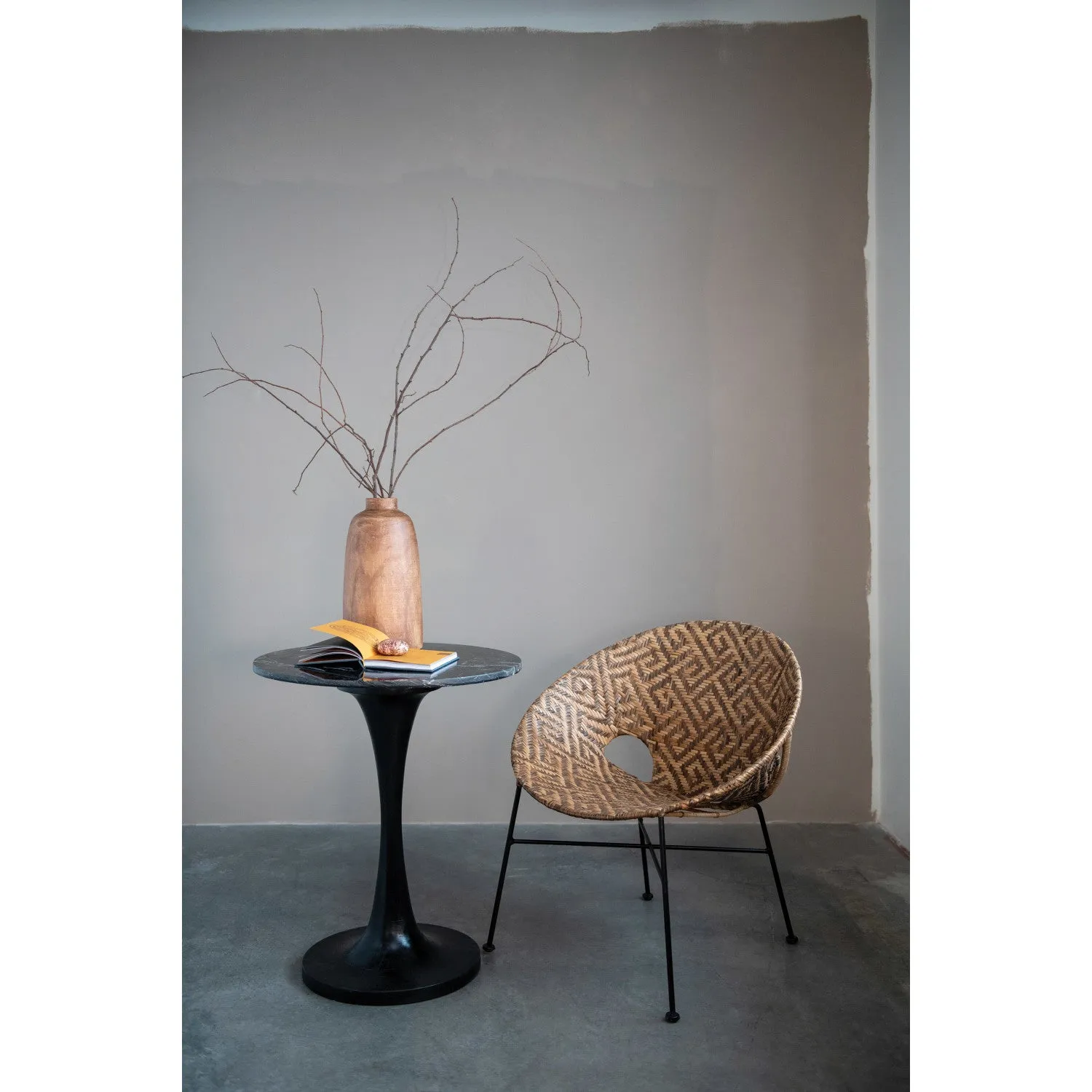 Large Paulownia Wood Vase