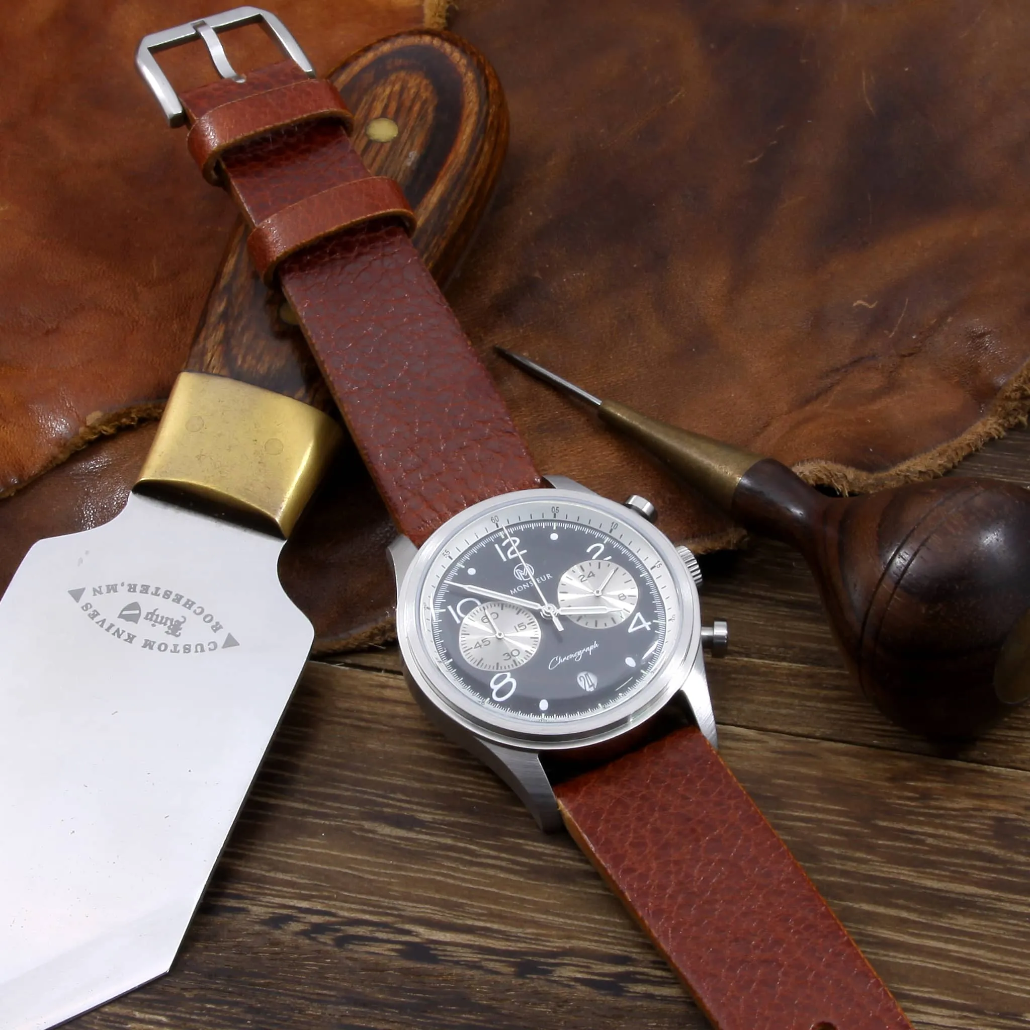 Leather Watch Strap, Maremma 503 | Stitch-less