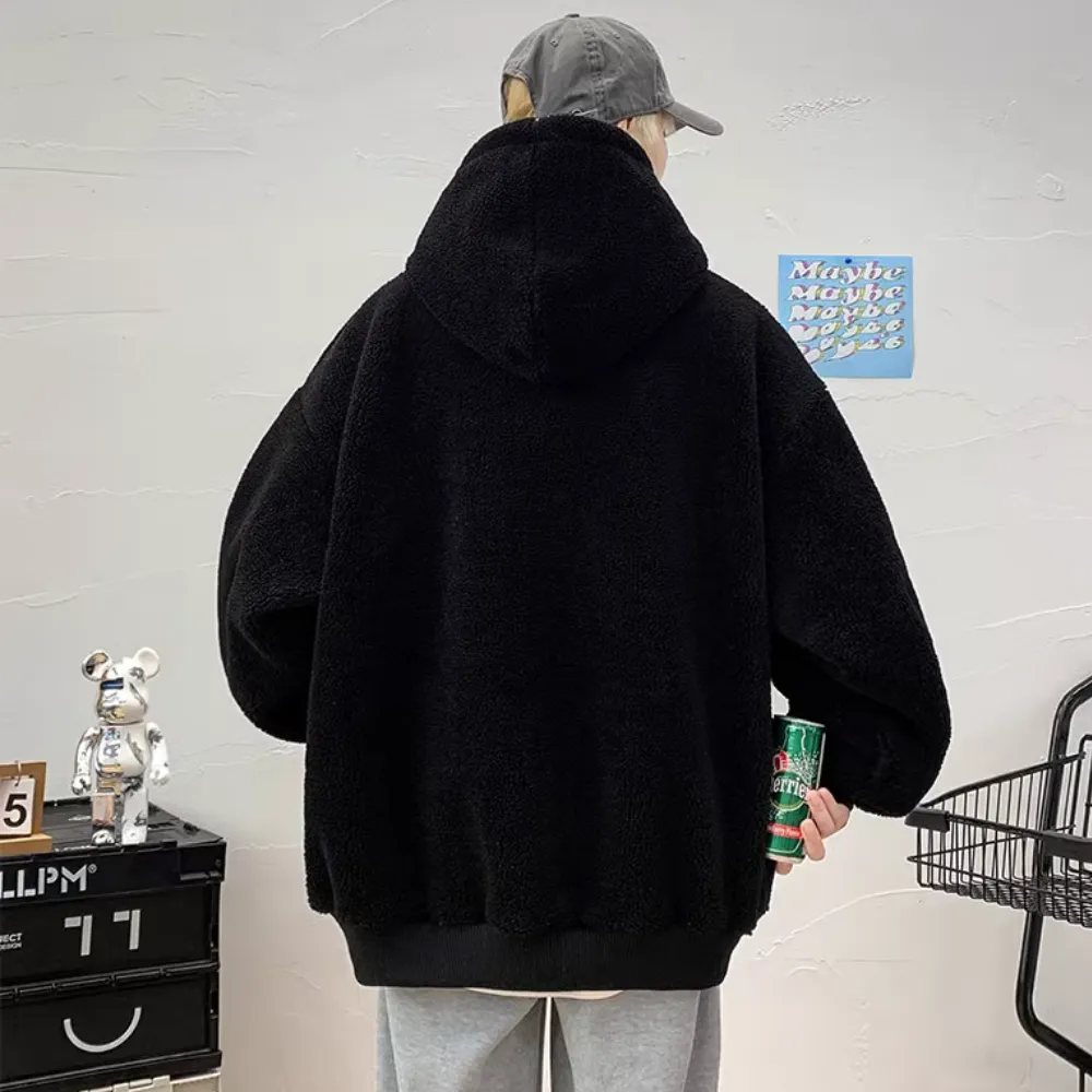 Letter Plus Velvet Hoodie