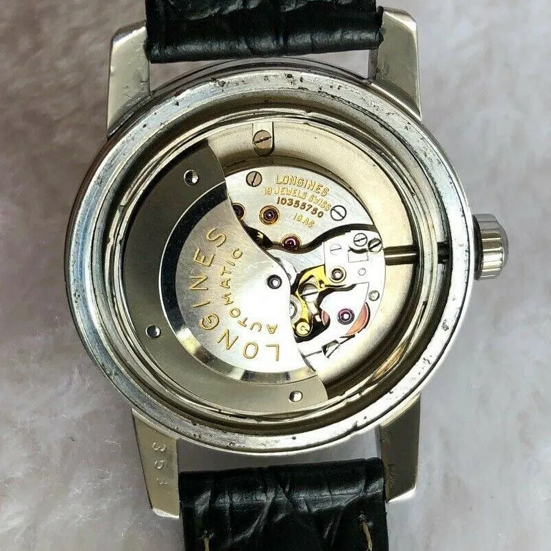 Longines Conquest Automatic Cal. 19 AS Vintage c. 1957 Steel 35 mm