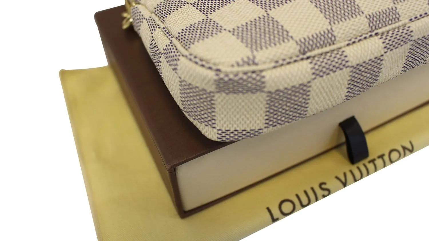 LOUIS VUITTON Damier Azur Mini Accessories Pochette Bag