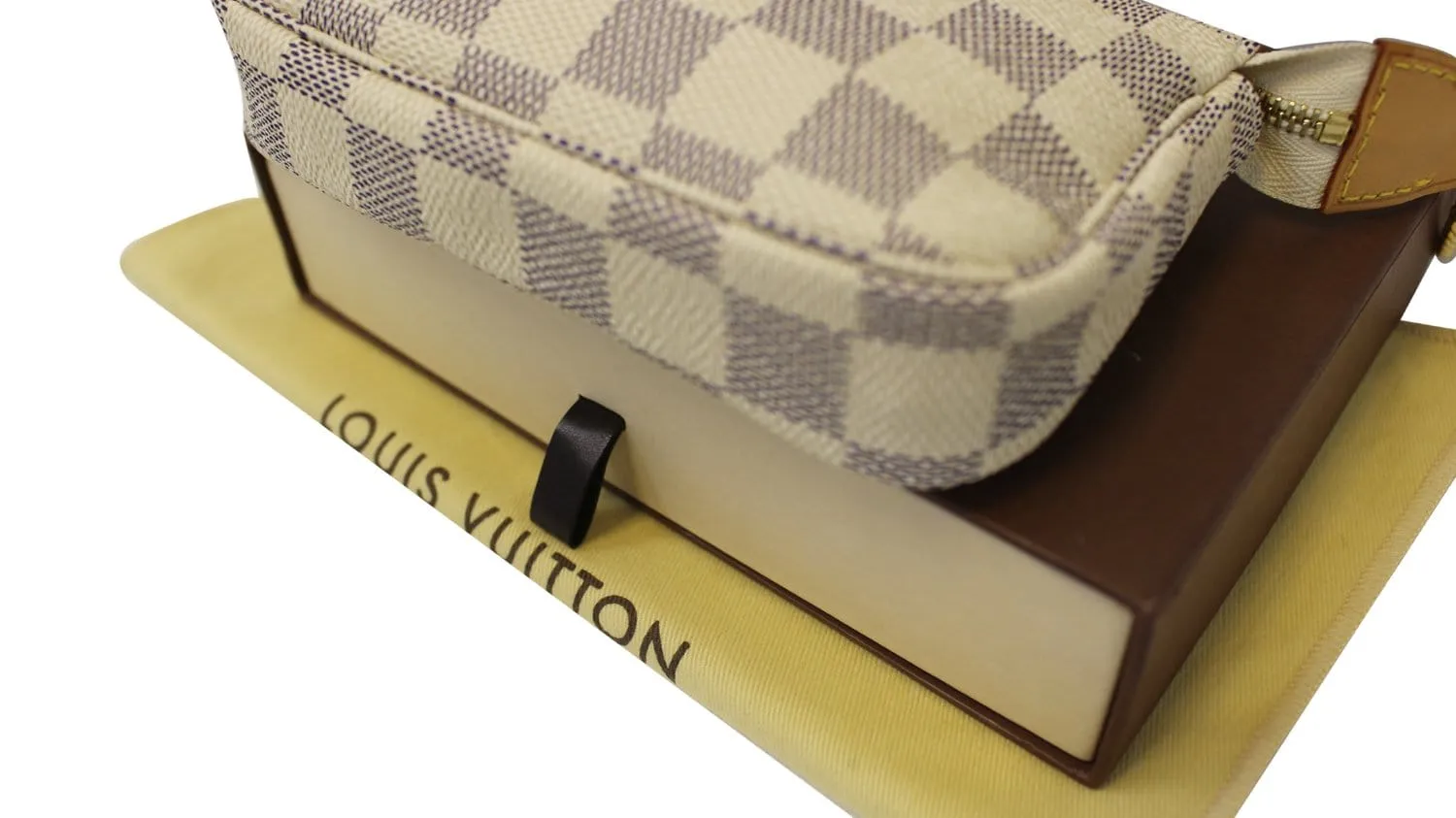 LOUIS VUITTON Damier Azur Mini Accessories Pochette Bag