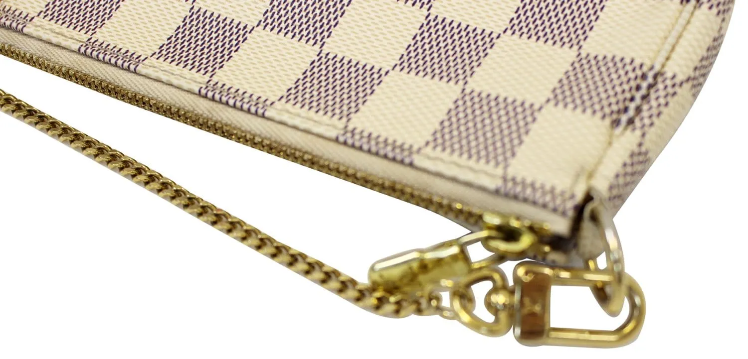 LOUIS VUITTON Damier Azur Mini Pochette Accessoires Pouch