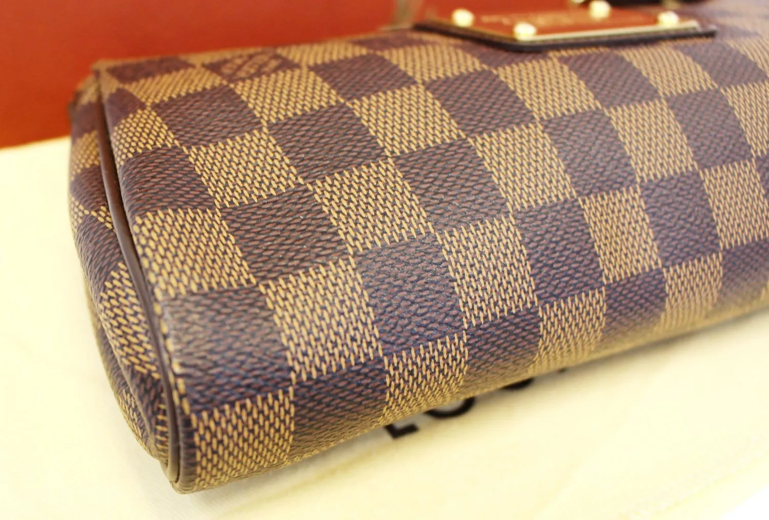 LOUIS VUITTON Damier Ebene Eva Accessories Pouch Crossbody Bag
