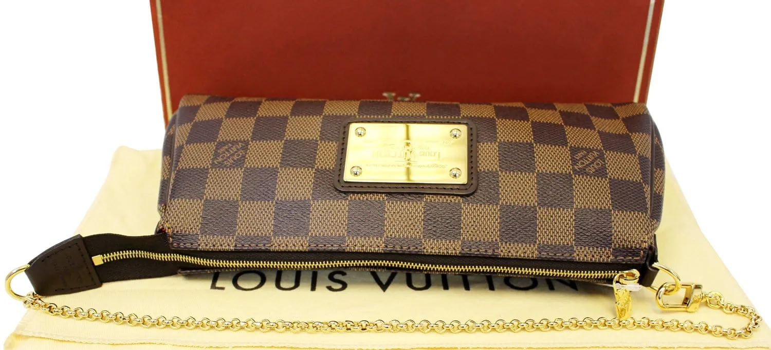 LOUIS VUITTON Damier Ebene Eva Accessories Pouch Crossbody Bag