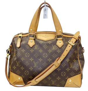LOUIS VUITTON Monogram Canvas Retiro PM Brown Shoulder Bag