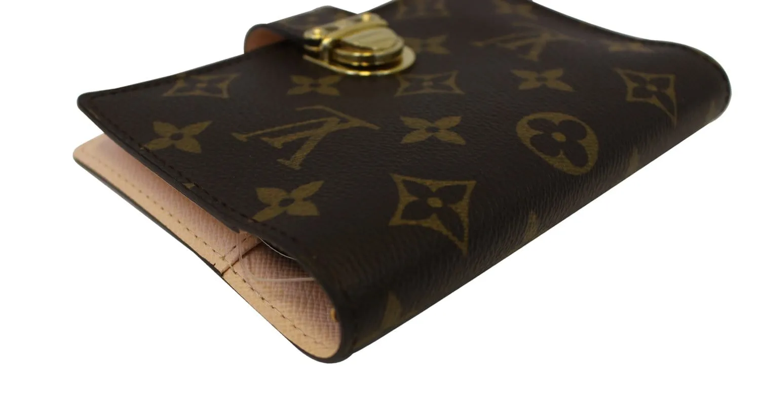 LOUIS VUITTON Monogram Canvas Rose Koala Small Ring Agenda TT1711