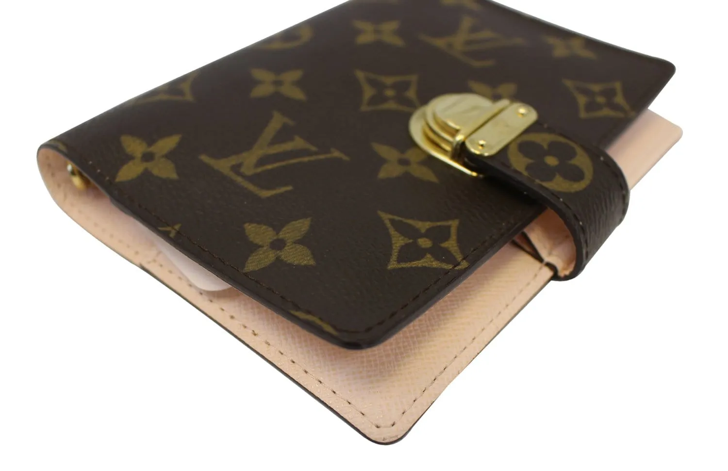 LOUIS VUITTON Monogram Canvas Rose Koala Small Ring Agenda TT1711