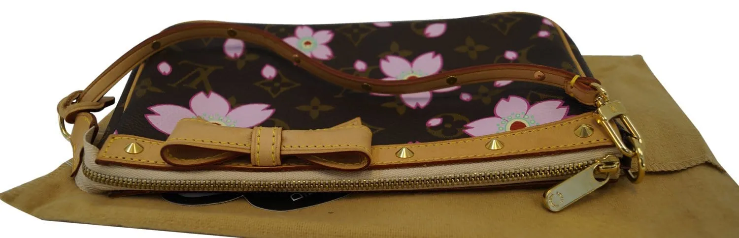 LOUIS VUITTON Monogram Cherry Blossom Accessories Pochette Bag