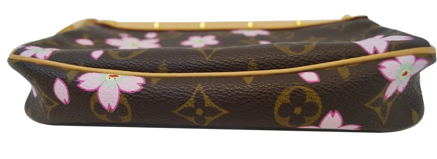 LOUIS VUITTON Monogram Cherry Blossom Accessories Pochette Bag