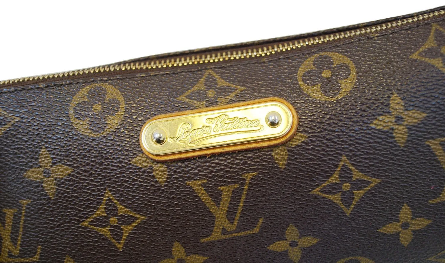 LOUIS VUITTON Monogram Pochette Eva Clutch Shoulder Bag