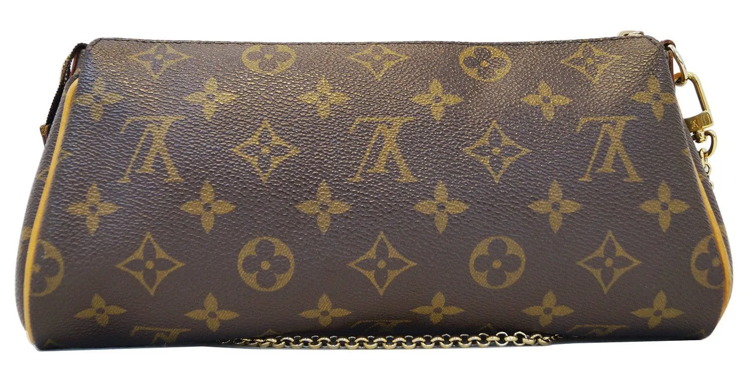 LOUIS VUITTON Monogram Pochette Eva Clutch Shoulder Bag