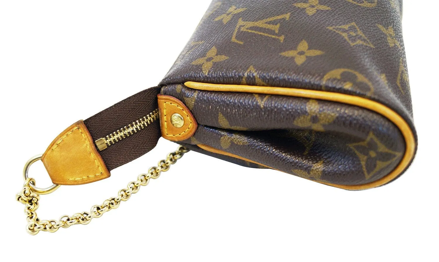 LOUIS VUITTON Monogram Pochette Eva Clutch Shoulder Bag
