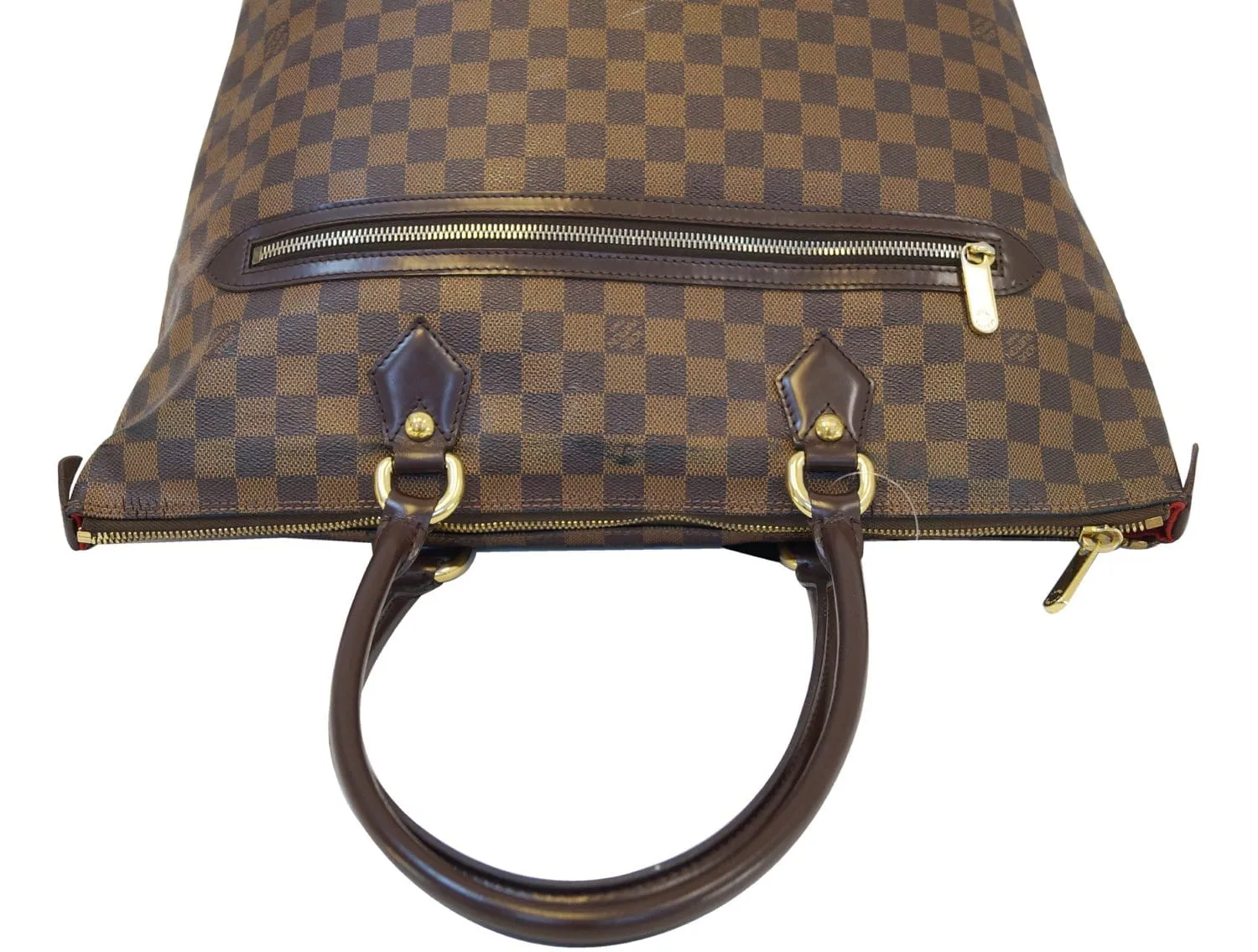 LOUIS VUITTON Saleya GM Damier Ebene Brown  Bag