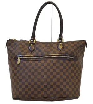 LOUIS VUITTON Saleya GM Damier Ebene Brown  Bag