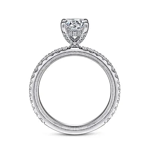 Love - 14K White Gold Diamond Engagement Ring