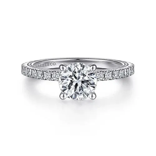 Love - 14K White Gold Diamond Engagement Ring