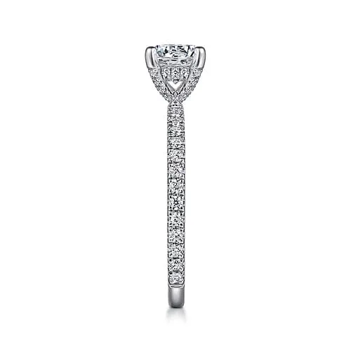 Love - 14K White Gold Diamond Engagement Ring