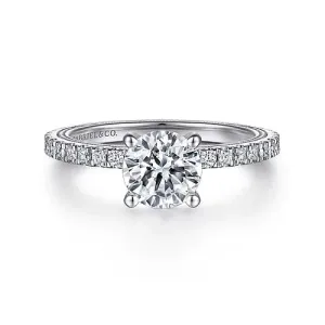 Love - 14K White Gold Diamond Engagement Ring