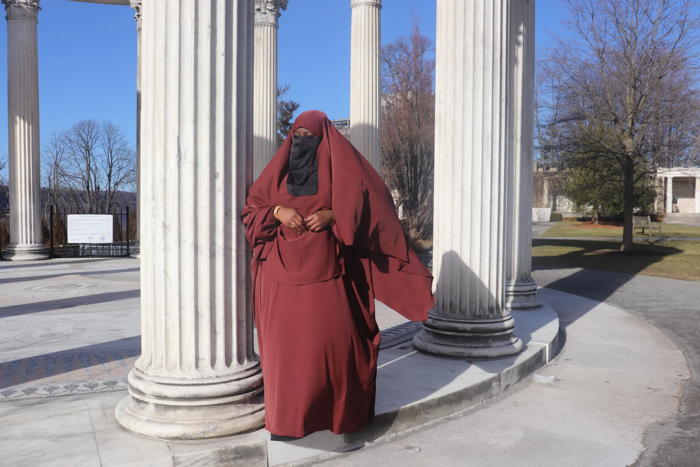 Luxe  Butterfly Abaya Set: Chocolate