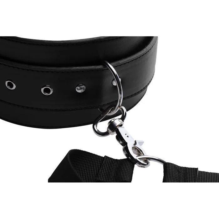 Master Series Acquire Black Thigh Harness & Wrist Cuffs