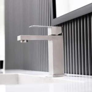 MaxTen Bathroom Stainless Steel Hot & Cold Basin Faucet Mixer - S20-143 & S20-143BL