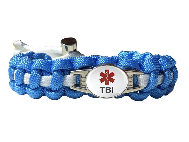 Medical ID TBI Paracord Bracelet