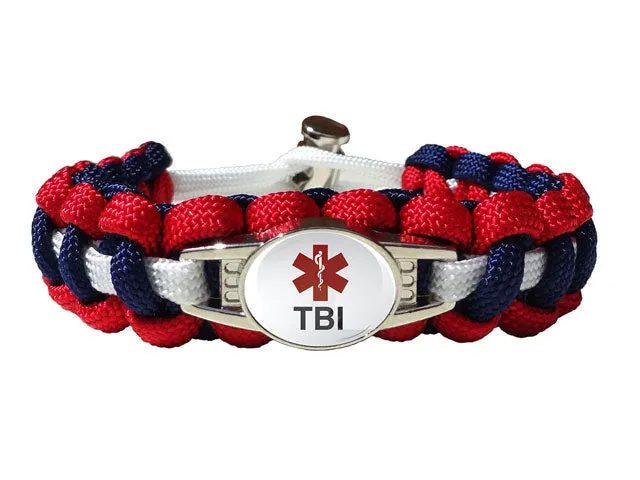 Medical ID TBI Paracord Bracelet