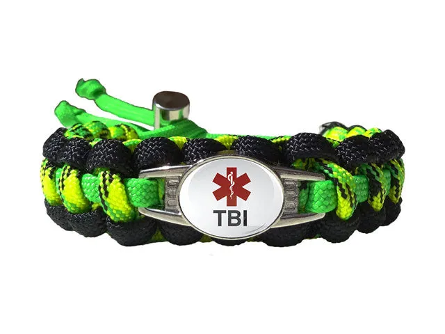 Medical ID TBI Paracord Bracelet