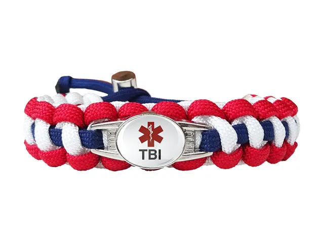 Medical ID TBI Paracord Bracelet