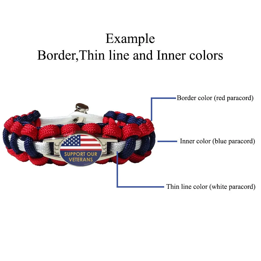 Medical ID TBI Paracord Bracelet
