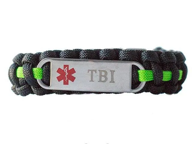 Medical ID TBI Paracord Bracelet