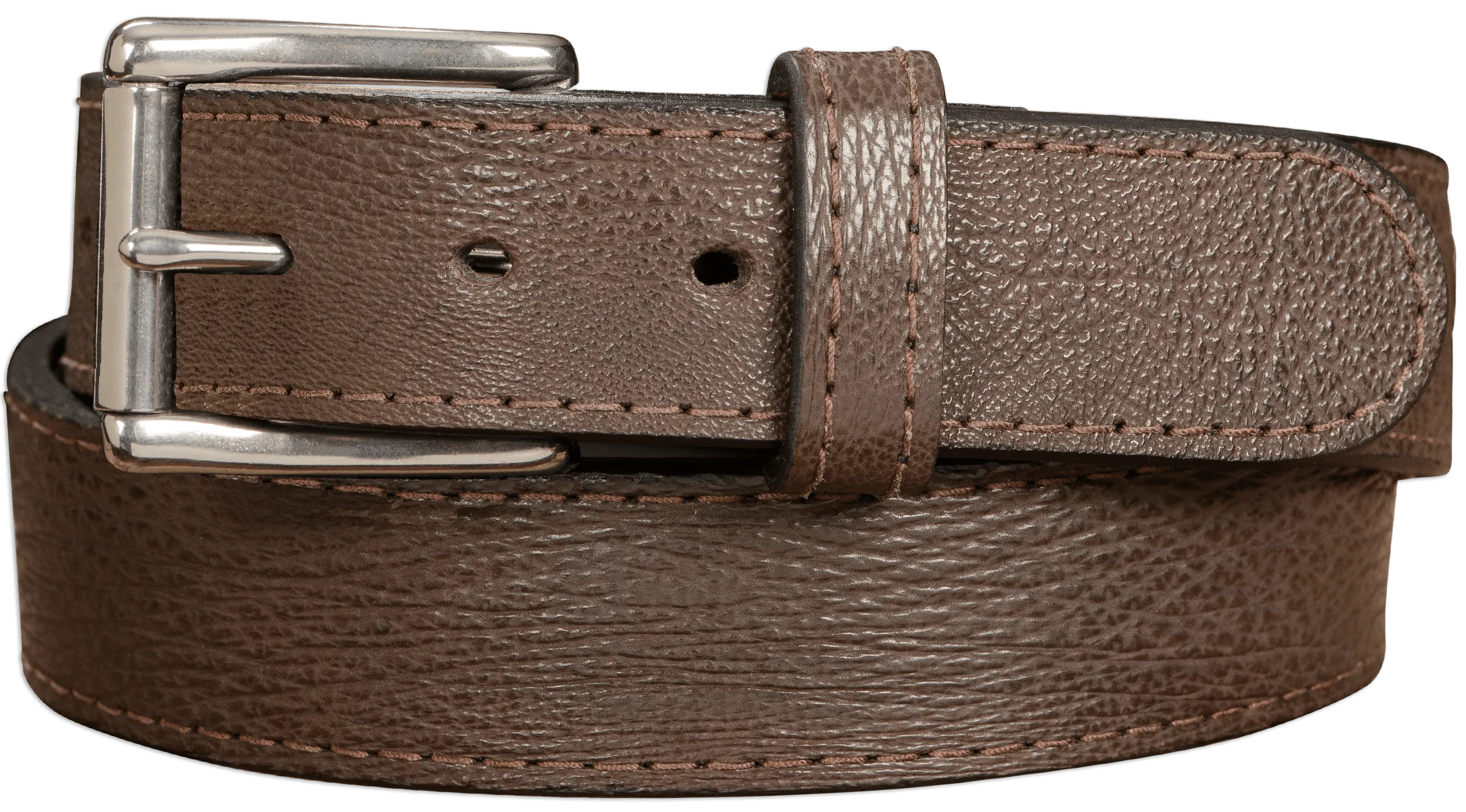 Men's Brown Shark Max Thickness Gun Belt