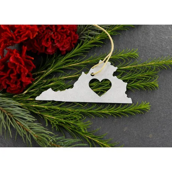 Metal State Ornament - All States Available