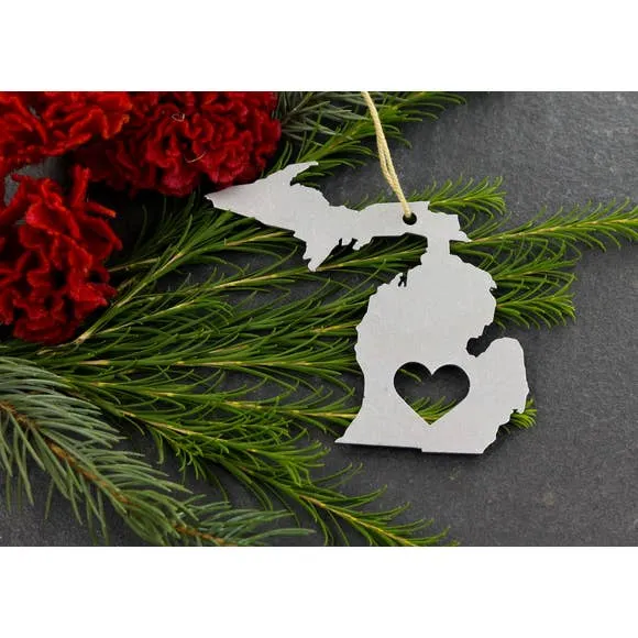 Metal State Ornament - All States Available