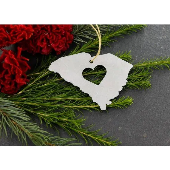 Metal State Ornament - All States Available
