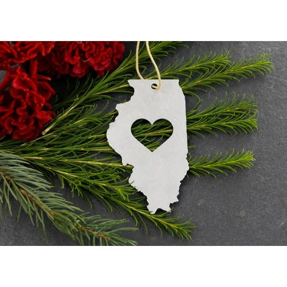 Metal State Ornament - All States Available