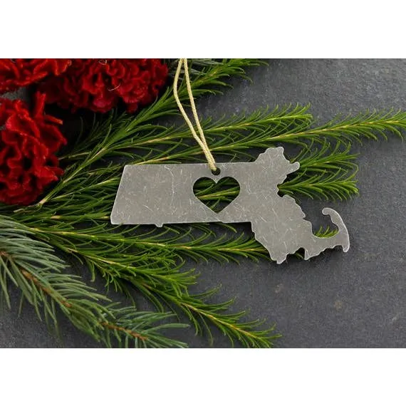 Metal State Ornament - All States Available