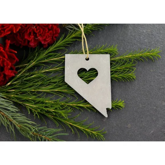 Metal State Ornament - All States Available