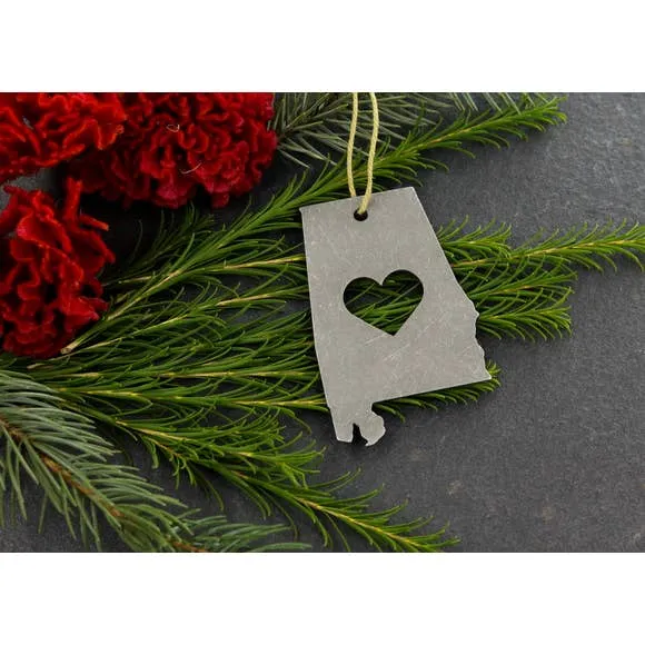 Metal State Ornament - All States Available