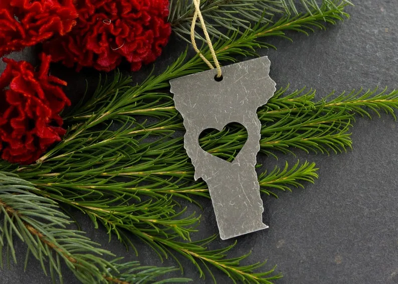 Metal State Ornament - All States Available