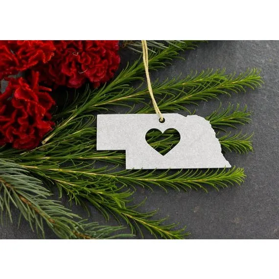 Metal State Ornament - All States Available
