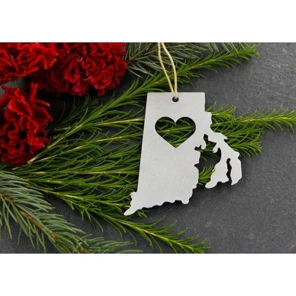 Metal State Ornament - All States Available