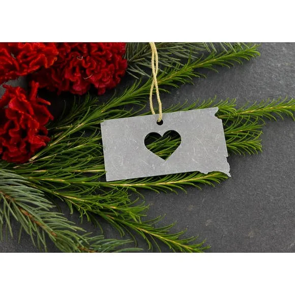 Metal State Ornament - All States Available