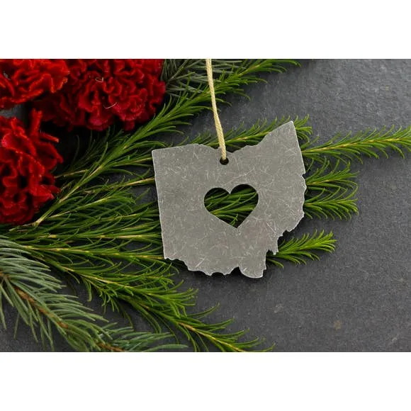 Metal State Ornament - All States Available