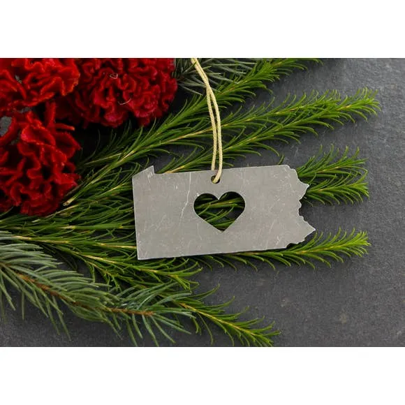 Metal State Ornament - All States Available