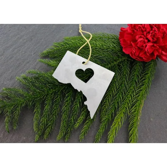 Metal State Ornament - All States Available